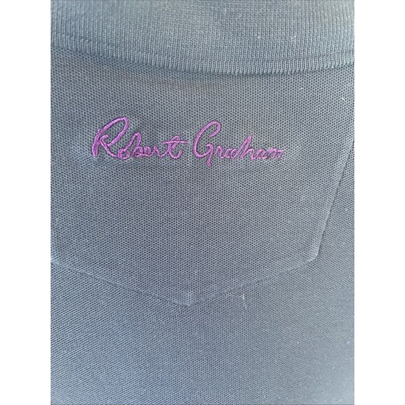 Robert Graham Blue Polo Embroidered Devil Shirt Size XL‎ Classic Fit - Picture 5 of 7